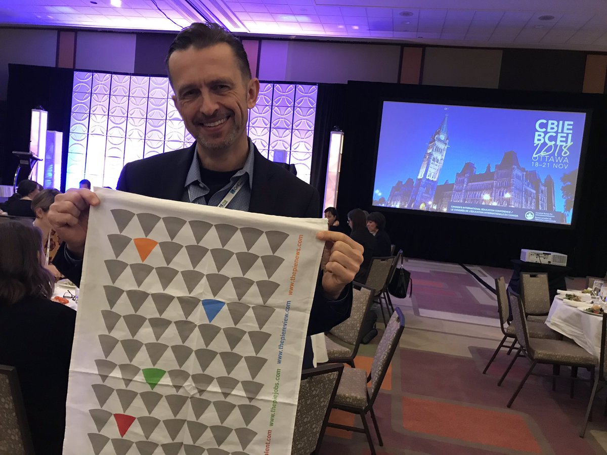 ThePIENews's tweet photo. Final tea towel shared with another @ThePIENews reader and advocate from Humber @drewness88; great to catch up here at #CBIE2018 https://t.co/q6QP0xP86i