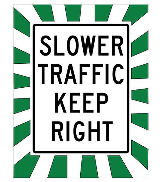 111X110's tweet photo. Urban Driving Tip: Keep Right Except to Pass. Slower Traffic Keep Right. Stay out of the left lane unless you are passing. #yyc #yeg #ableg @511Alberta https://t.co/itbMKJ6AKd