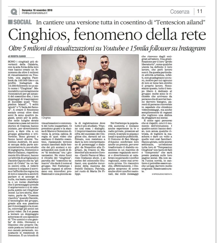 roxgangi's tweet photo. #Cinghiosgroup Il doppiaggio in cosentino più spassoso della rete @ilquotidianoweb #cosenza #fun https://t.co/Eh4nbfLGh9
