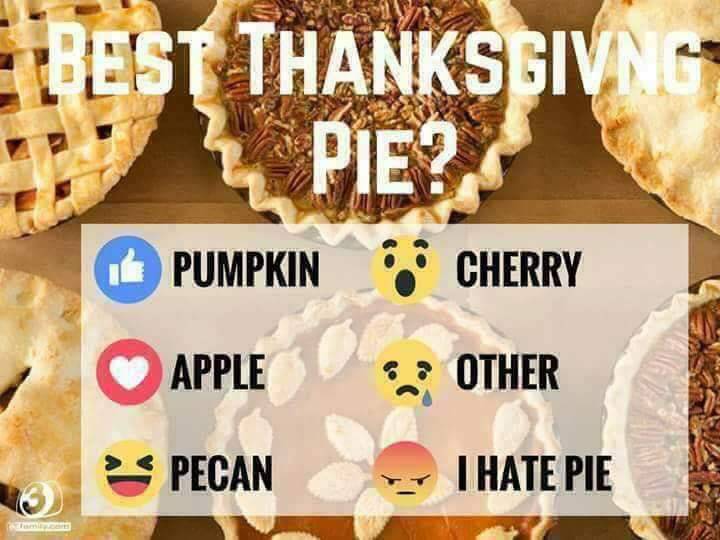 Broyles_Jewelry's tweet photo. What is your favorite #Thanksgiving pie? #LetUsKnow #BroylesJewelry https://t.co/cztjChY8tv
