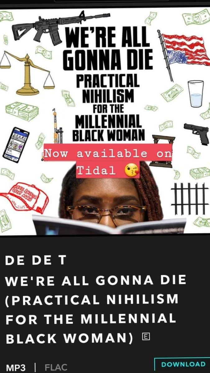 De_De_T's tweet photo. Come check me... I just touched down. https://t.co/56EpJ3S3JA
#PracticalNihilism #ComedyBroads #ComeGetWeird #AmazonMusic #iTunes #Tidal #GooglePlayMusic #StandUpComedy #Comedy #BlackGirlGiggles https://t.co/aTdCDBsyMd