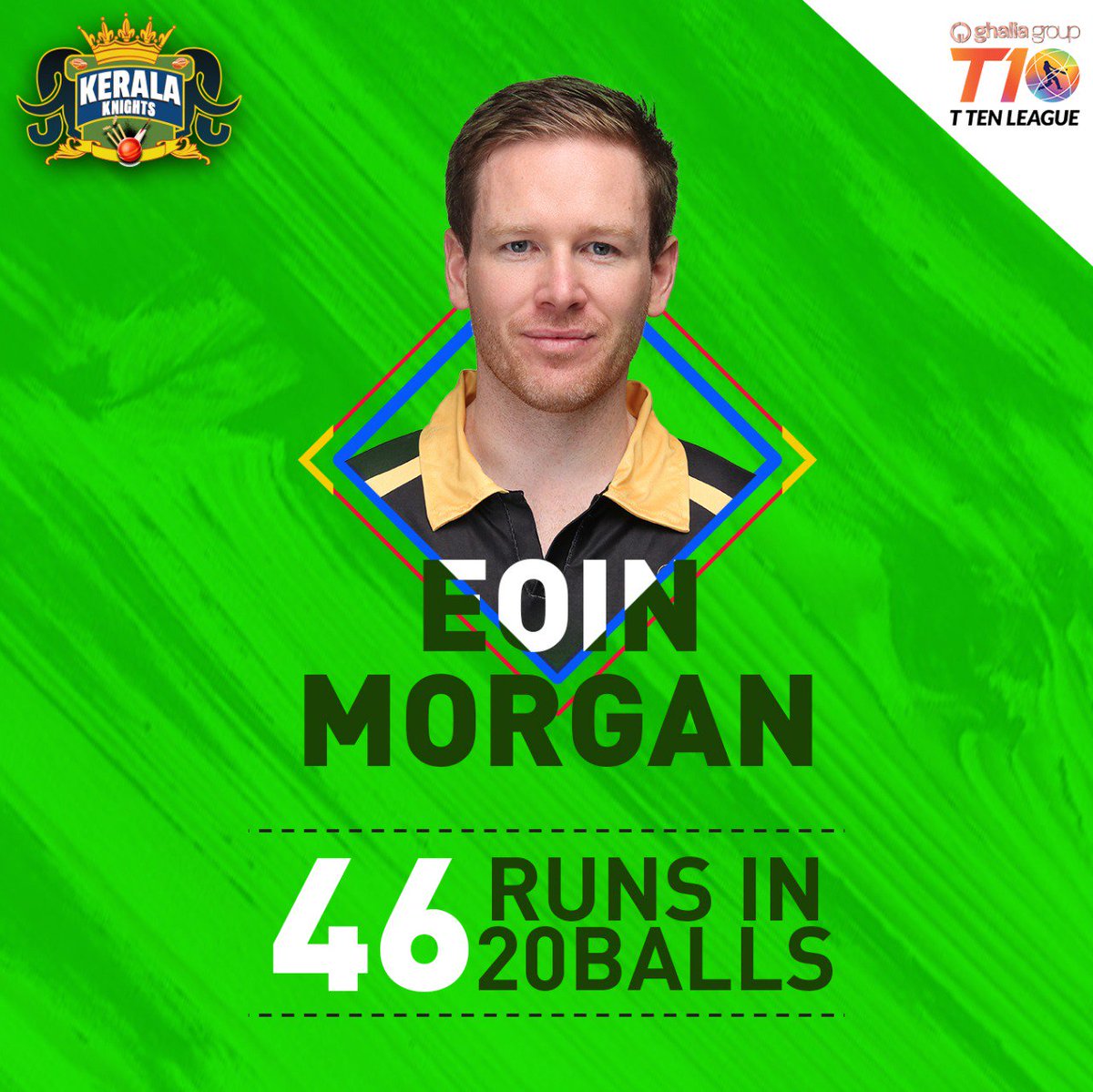 T10League's tweet photo. Leading from the front like an absolute boss - @Eoin16 💪

#T10League https://t.co/UzNkyr1GcY