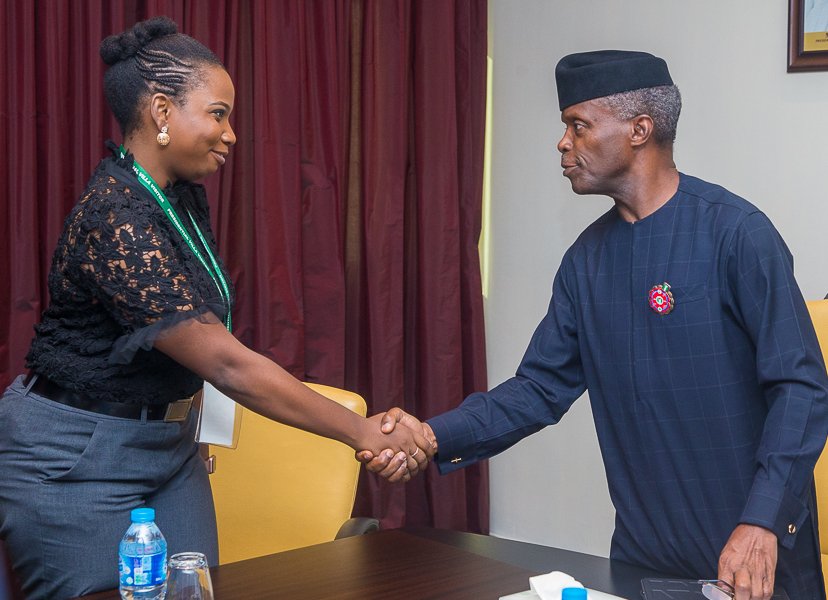 NigeriaGov's tweet image. PHOTOS:

Today at the State House in Abuja, Vice President @ProfOsinbajo received a delegation from Pearl Africa Foundation, who teaches young girls coding and technology in Lagos. #AsoVillaToday