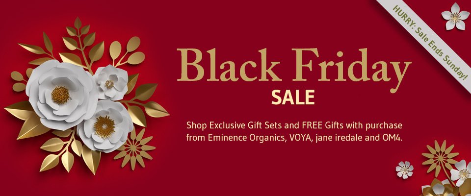 NaturalBeautyG's tweet photo. Shop huge savings this Black Friday on Eminence Organics, VOYA, Jane Iredale and OM4. Receive $10 off an order $75+, $25 off an order $150+ or $75 off an order $400+: https://t.co/F0Ba7EklC2 https://t.co/9y9qEBMMgv