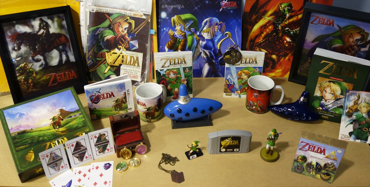 adrinaru's tweet photo. Hace 20 años que comenzó mi aventura. Un juego que, sin pensarlo, te volviste demasiado importante en mi vida...

Para celebrar este día, he querido mostraros mi colección de Zelda Ocarina of time. Espero que os guste 😜 @UniversoZelda @SheikavOficial https://t.co/62d3NKwEht