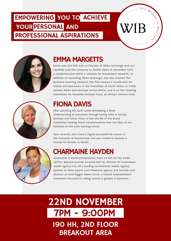 PCL_WIB's tweet photo. Tomorrows the day!

Very excited for our inaugural Women In Business event tomorrow evening where we will hope to inspire the audience through our amazing panellists.  We hope to see as many of the @Pearson_College students as possible! #WomenInBusiness 
 https://t.co/hcymVQeK6y https://t.co/HQkEgDo9zz