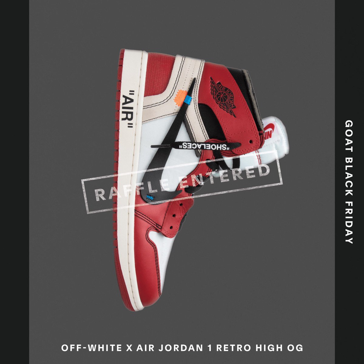RodRodJ33's tweet image. Enter the #GOATBlackFriday Raffle for your chance to win the most coveted sneakers and other prizes. @goatapp goat.app.link/QpwQoxT61R