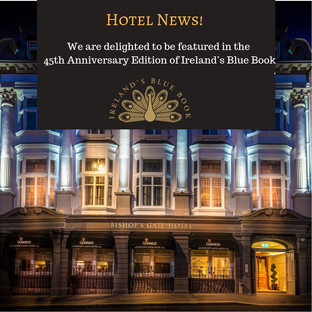 BGhotelderry's tweet photo. Happy birthday to @IrelandBlueBook ! We are excited to be featured amongst their wonderful collection of properties! #BlueBookLaunch https://t.co/JzZoqRBtTz