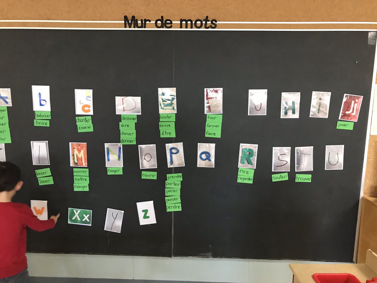 mllemclaughlin's tweet photo. Having fun with our magnetic word wall! We take on and off letters and words to practice #frimm #lkdsbfsl #sjm #engaged #lesactions https://t.co/0Ix2FEyyPL