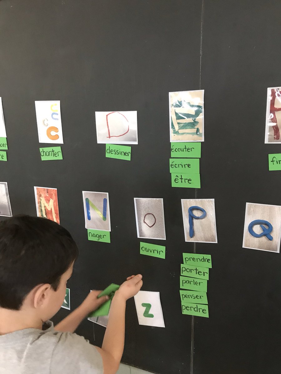 mllemclaughlin's tweet photo. Having fun with our magnetic word wall! We take on and off letters and words to practice #frimm #lkdsbfsl #sjm #engaged #lesactions https://t.co/0Ix2FEyyPL