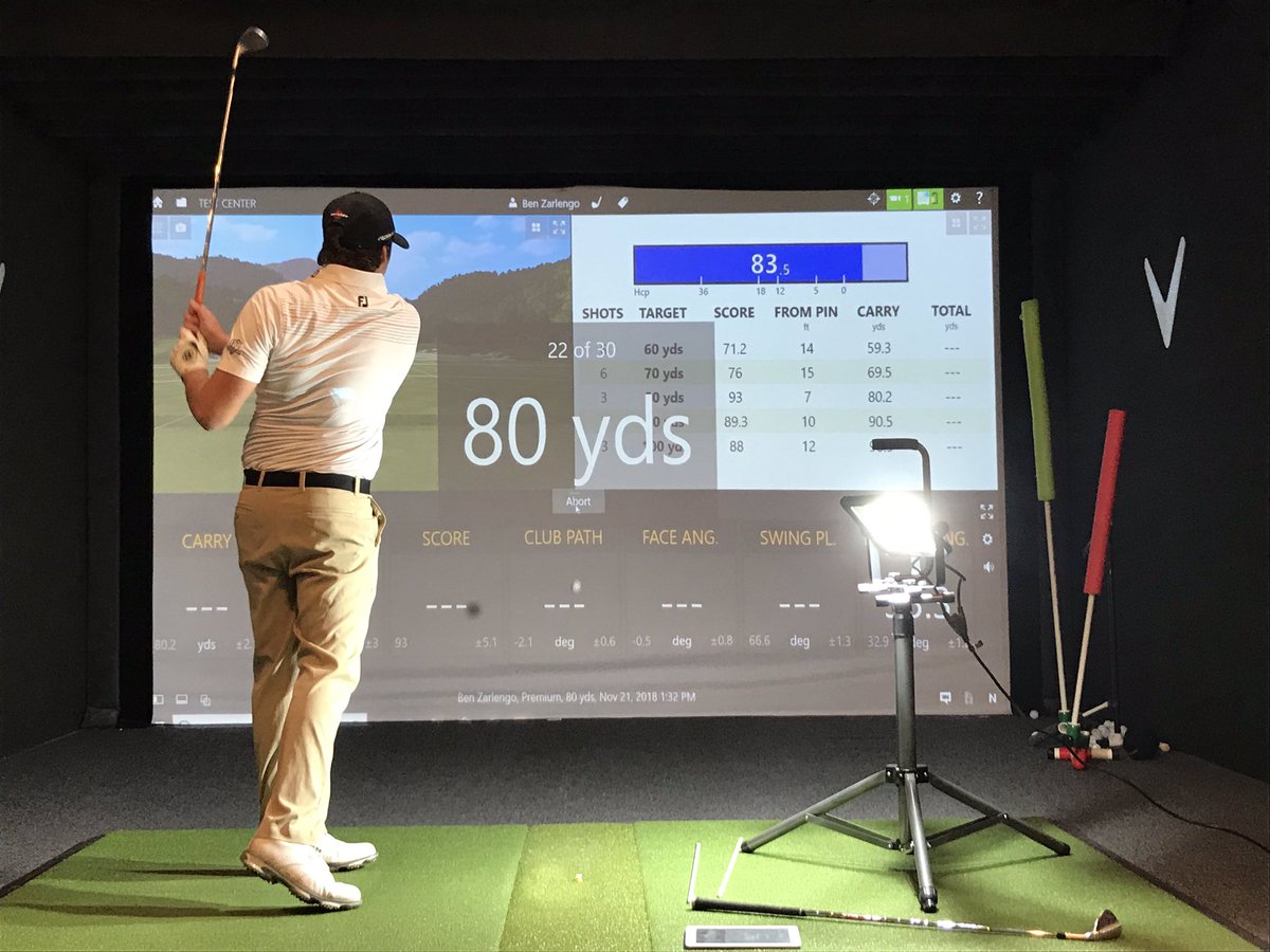 GolfCrusaders's tweet photo. These guys putting in hard work! Learning the numbers, cause and effect! #trackmancombine https://t.co/Q8gY6ZT1ct