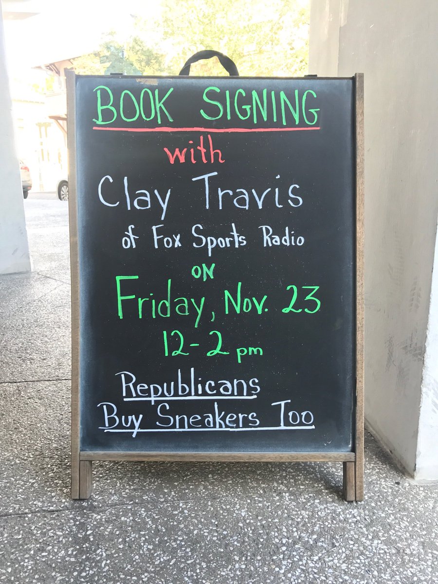 Clay Travis on Twitter "I’ll be doing a book signing on 30a in