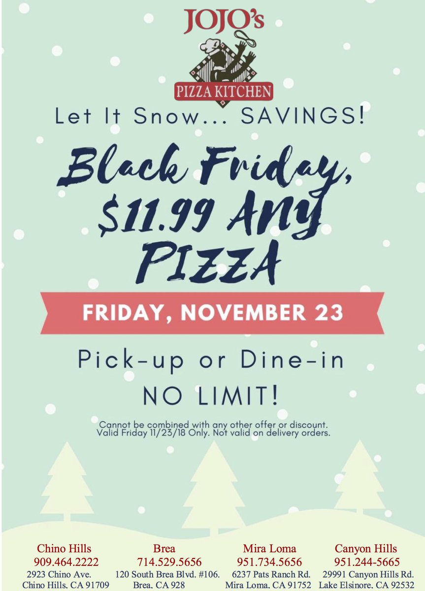 Jojo S Pizza Kitchen On Twitter Who Wants A Leftover Turkey