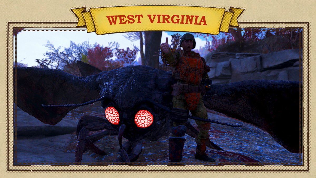 hitman0769's tweet photo. Moth Man Kill #Fallout76 https://t.co/A8GeRJzybN