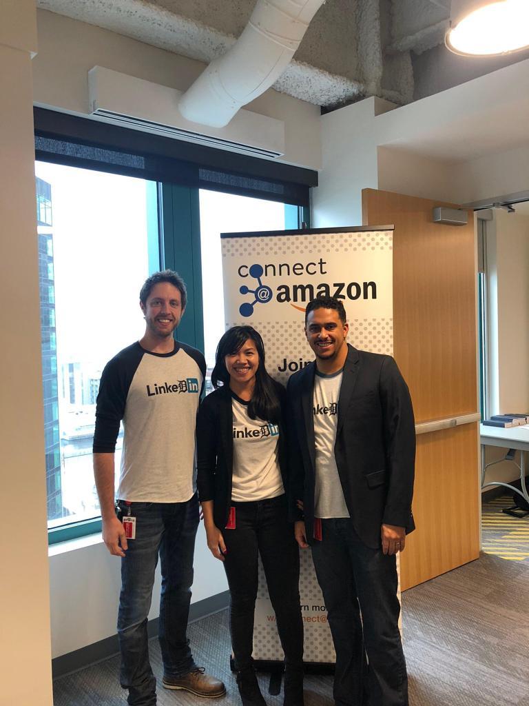 ChrisWilsonInc's tweet photo. I recently had the awesome opportunity to present at Amazon-Detroit's Connect@Amazon event on the importance of building your professional brand! Had a great time meeting everyone! #Business #Branding #Tech #SocialMedia #LinkedIn https://t.co/O0ROvJIdVk