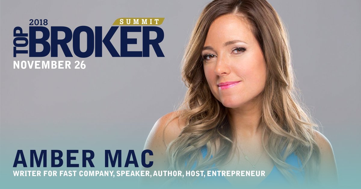 Amber Mac will be speaking at this year's #TopBrokerSummit on November 26! She is recognized internationally as an innovation and technology leader, and is one of DMZ’s 30 inspirational women making a difference in tech. Register today at buff.ly/2JxamDU <a href="/ambermac/">Amber Mac</a>