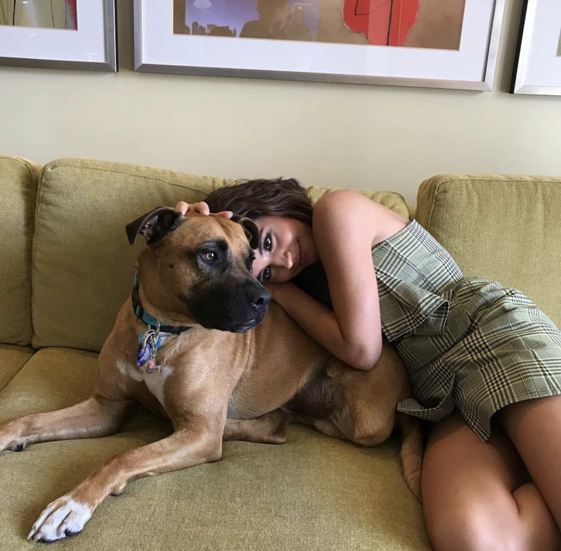 STOP! we can't deal with @isabelamoner 's puppy! He's too adorable! Hear all about our exclusive interview with her today in our studios of #LatinxNow Click the link in our bio!