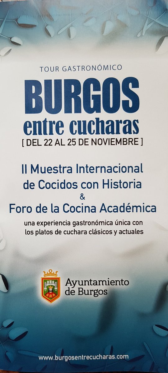 danidelarosa's tweet photo. Hoy he recogido de mi buzón en el @Aytoburgos este tríptico del #BurgosEntreCucharas. Juzguen ustedes si creen razonable q la Sociedad #Promueve patrocine este evento por 2° año con 84.700 € en sustitución del #DevoraBurgos. Este despropósito obtuvo los votos a favor de PP y C's https://t.co/O147wnLkOV