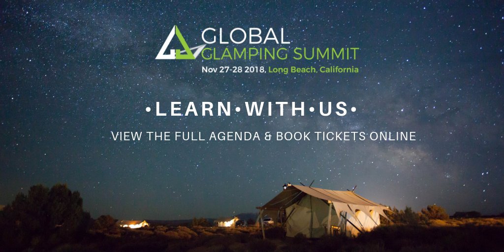 Whether you're researching #glamping as an opportunity or you're an established host looking to grow your successes, learn with us at The Global #GlampingSummit.

⬇️ View our #California agenda ⬇️

glampingsummit.com/agenda