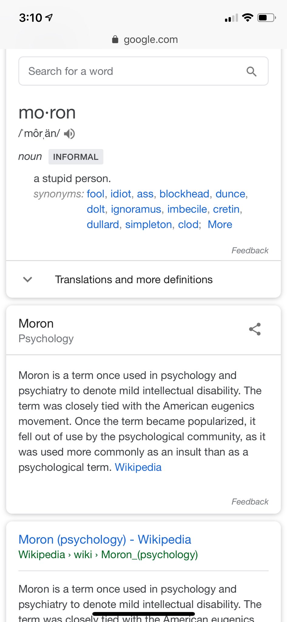 Herb Greenberg on Twitter "Moron defined....…