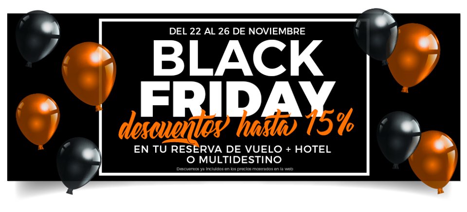 centraldevacaci's tweet photo. Seguimos con nuestros DESCUENTOS DE #BLACKFRIDAY 🎉🎊🎉
Desde esta noche a las 0:00h, reserva tu gran viaje y AHORRA HASTA 500 € 🛫🌍
*Promoción válida hasta el lunes, 26 de noviembre, a las 23:59h* ⬇
#viajes #viajeros #vacaciones #agenciadeviajes https://t.co/0ZzfFbjFrP