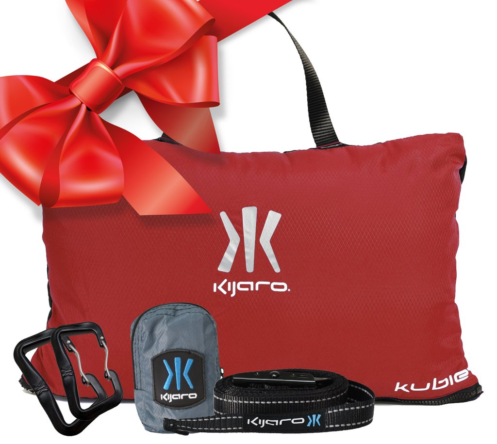 Skip the stores and get the best deal around on the Kijaro Kubie! 
This bundle comes with Straps and Carabiners to help turn your Kubie into a hammock!