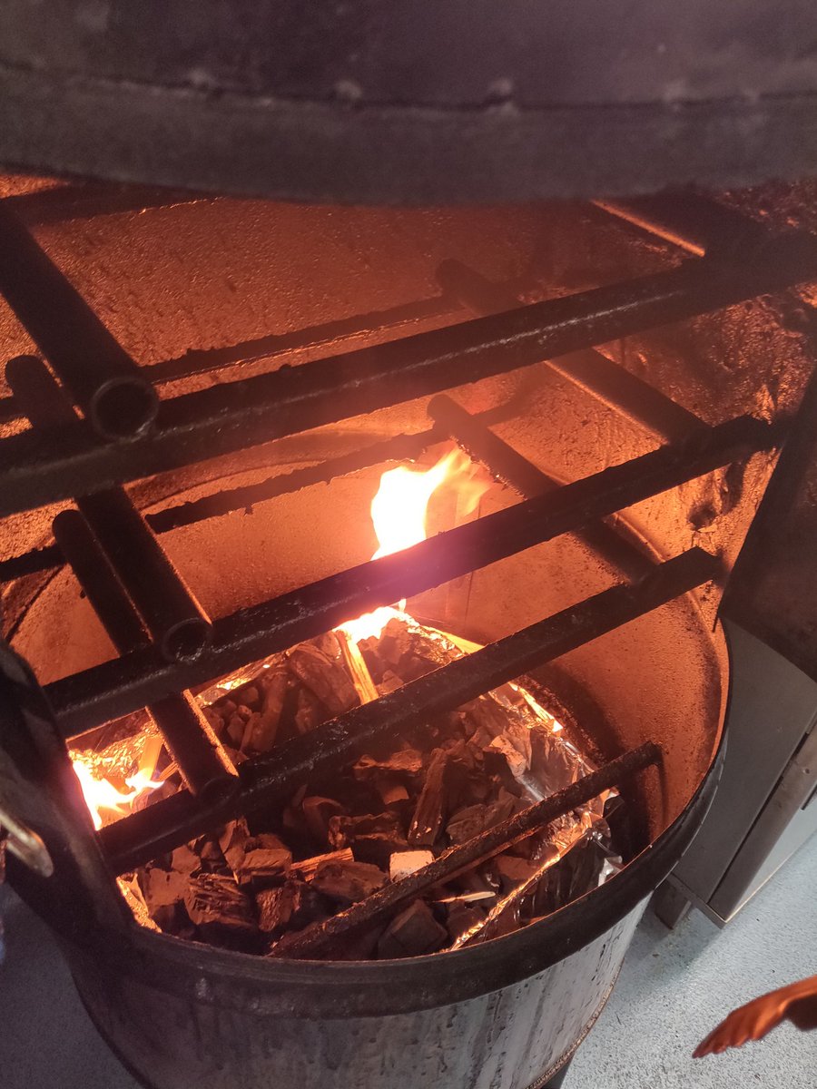 spicedroots's tweet photo. When that Custom Jerk pit gets going https://t.co/3ya2akdvWG