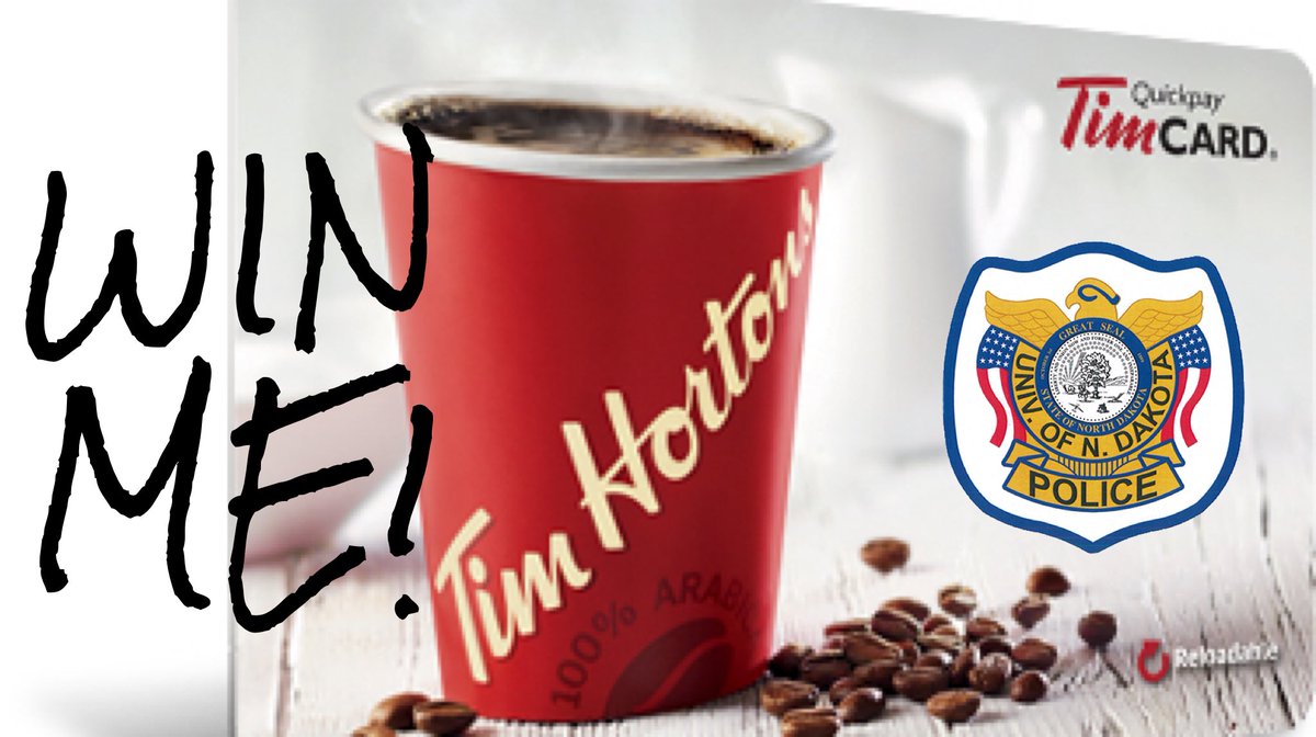UNDPoliceDept's tweet photo. #WinMeWednesday! Do you want to WIN a @TimHortonsUS Gift Card? Follow us on #Instagram and retweet this tweet! Click on the link below to follow us on Instagram! #BestCopsAround #Retweet https://t.co/IRw5UWLuO2 https://t.co/m2yt7HPEIJ