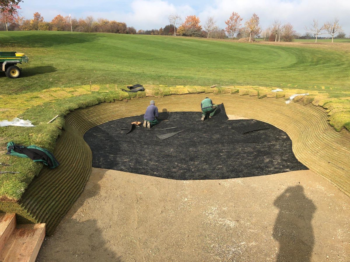 Polylast_Bunker's tweet image. Another #polylastbunker installation. 

Polylast can be easily self-installed without external

Will not damage clubs or players like hard liners can 

#aitkens #golfkontor
