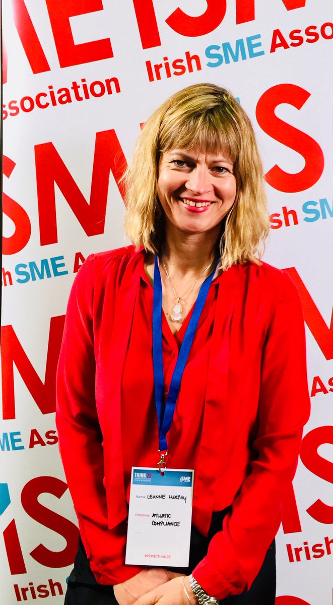 GDPRdataprotect's tweet photo. We had a great day exhibiting at ISME’s 25th Annual Conference today! #ISMEThink25 Still thrilled to have been nominated for the Sean Hannick Award &amp; Congratulations to the winner! @one4allireland @sundaybusiness @Alisoncowzer @EmerHarrington @mariaheffernan https://t.co/fN7l5FGPCr