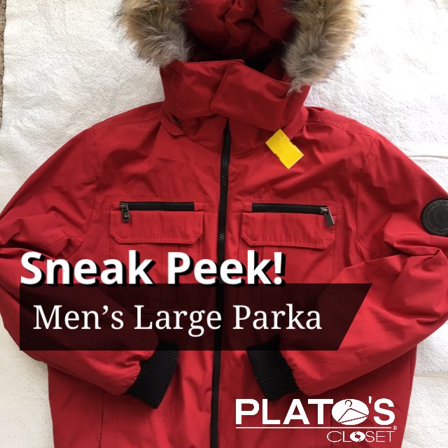 T2Mclane's tweet image. For the man in your life! Calvin Klein large men’s water resistant parka. Only $40! Available Black Friday. #blackfridaydeals #mensparka #calvinkleinresale #sneakpeek #blackfriday #coats #rochesterhills #platosclosetrh
