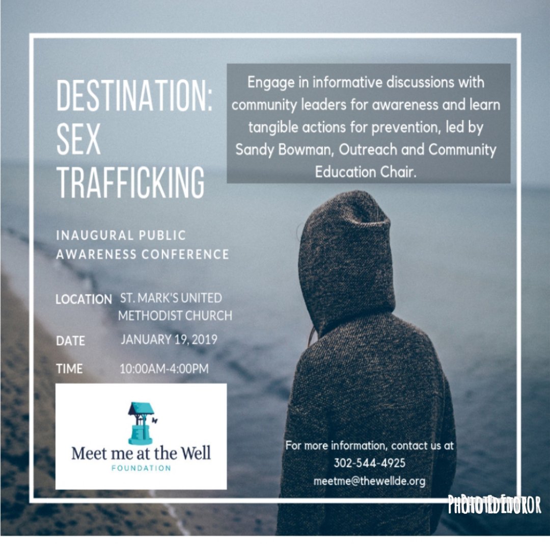 AgainstDelaware's tweet image. This is a great event to learn more about sex trafficking, parents, teenagers, anyone who is interested in the topic are encouraged to go and learn. Education and awareness are key to ending this horrific crime. Knowledge is power!