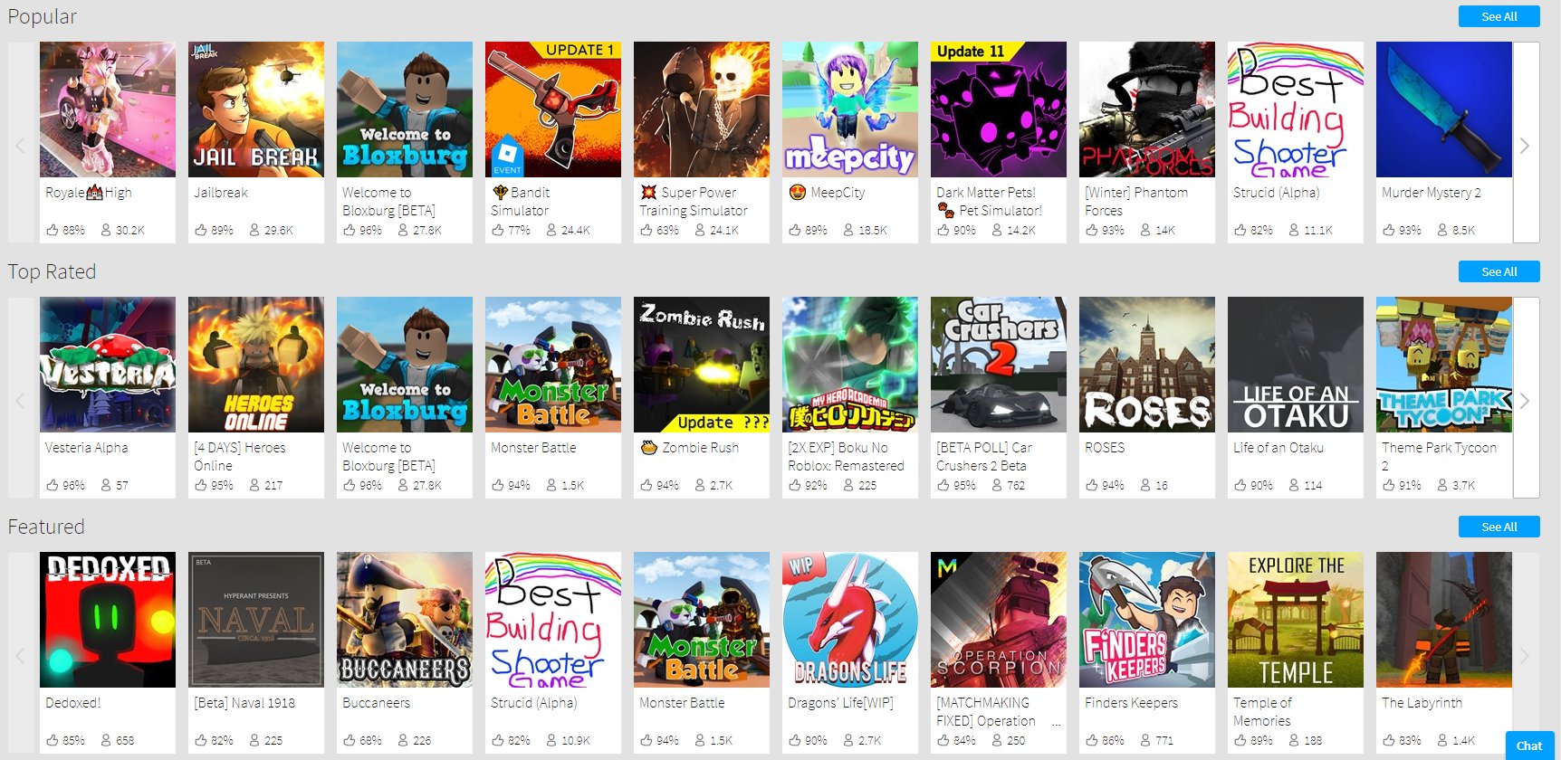 Bloxy News On Twitter Bloxynews Roblox Has Moved The Top Earning Sort Of The Games Page From The Second Row To The Bottom Row Https T Co Kwm0qi2ut9 Https T Co Xmstvdyvjg - roblox leaked site 226