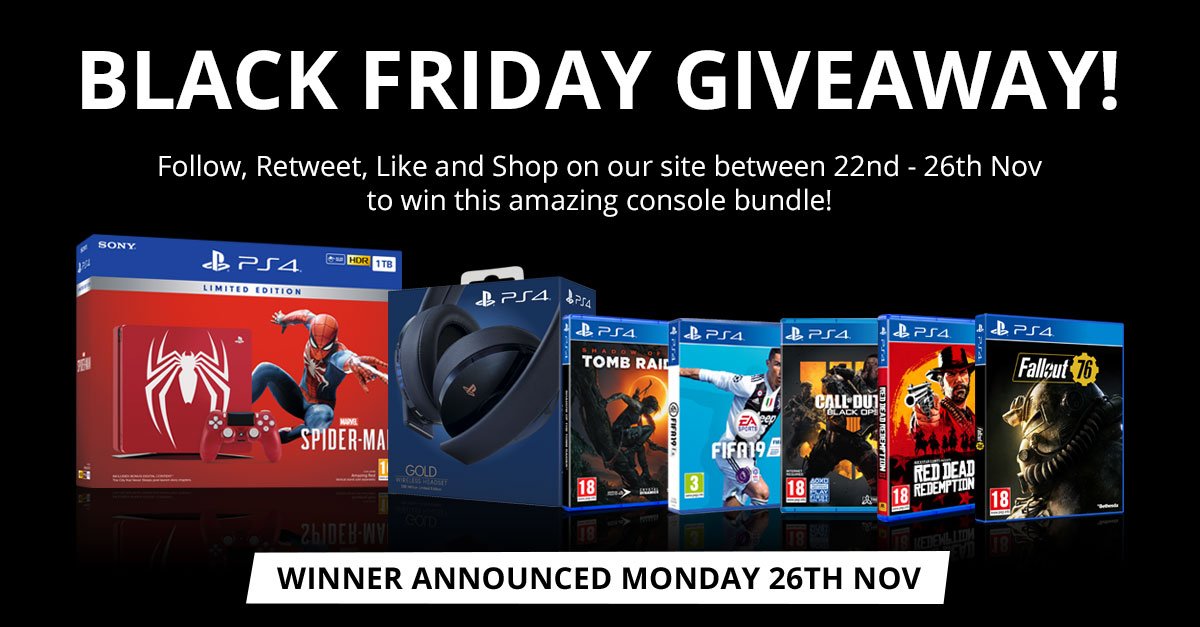 BLACK FRIDAY GIVEAWAY - Follow - Retweet - Shop on our site, we will select one lucky winner on 26/11/18! Good luck everyone 👍🏼😁