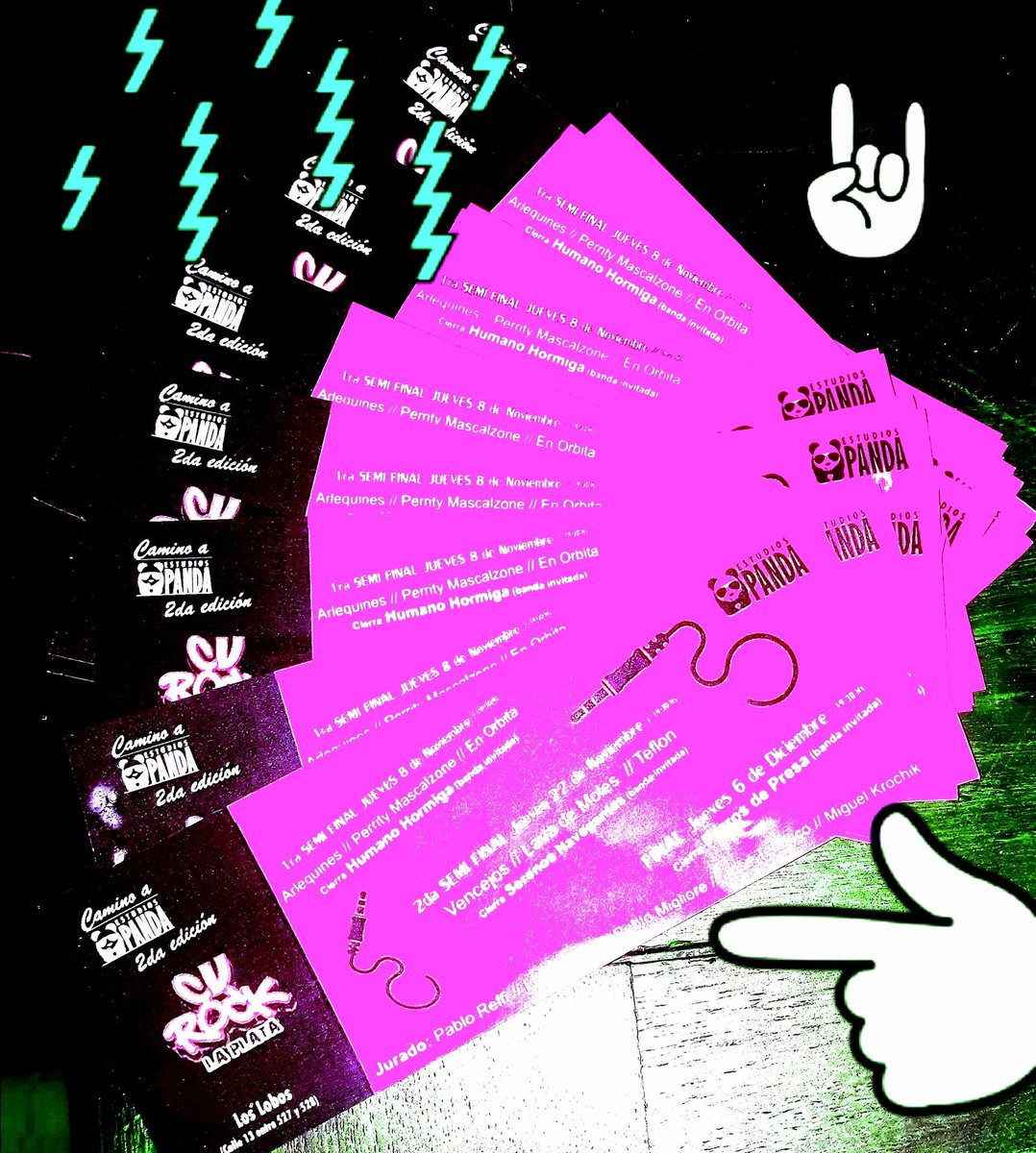 cvrockok's tweet photo. Ya está nuestro canal lo que fue la primera semifinal del concurso cvrock camino a estudios panda 2da edición ...
Los esperamos mañana a partir de las 20 ha en club los lobos !!! 
👇🏼👇🏼👇🏼🤘🏼🎶🎶🎶🐼🤘🏼
 https://t.co/UpwSv2srQU https://t.co/vDlZVKpotV