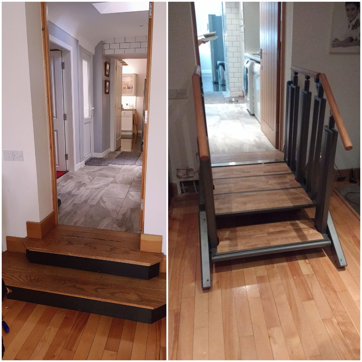 On the left is every wheelchair persons nightmare. On the right is the best product on the market available for disabled access. Well done to the team on this one. 

Disabled access lift don't always need to be sore on the eyes to look at. 

#liftup #accessibility #homelift