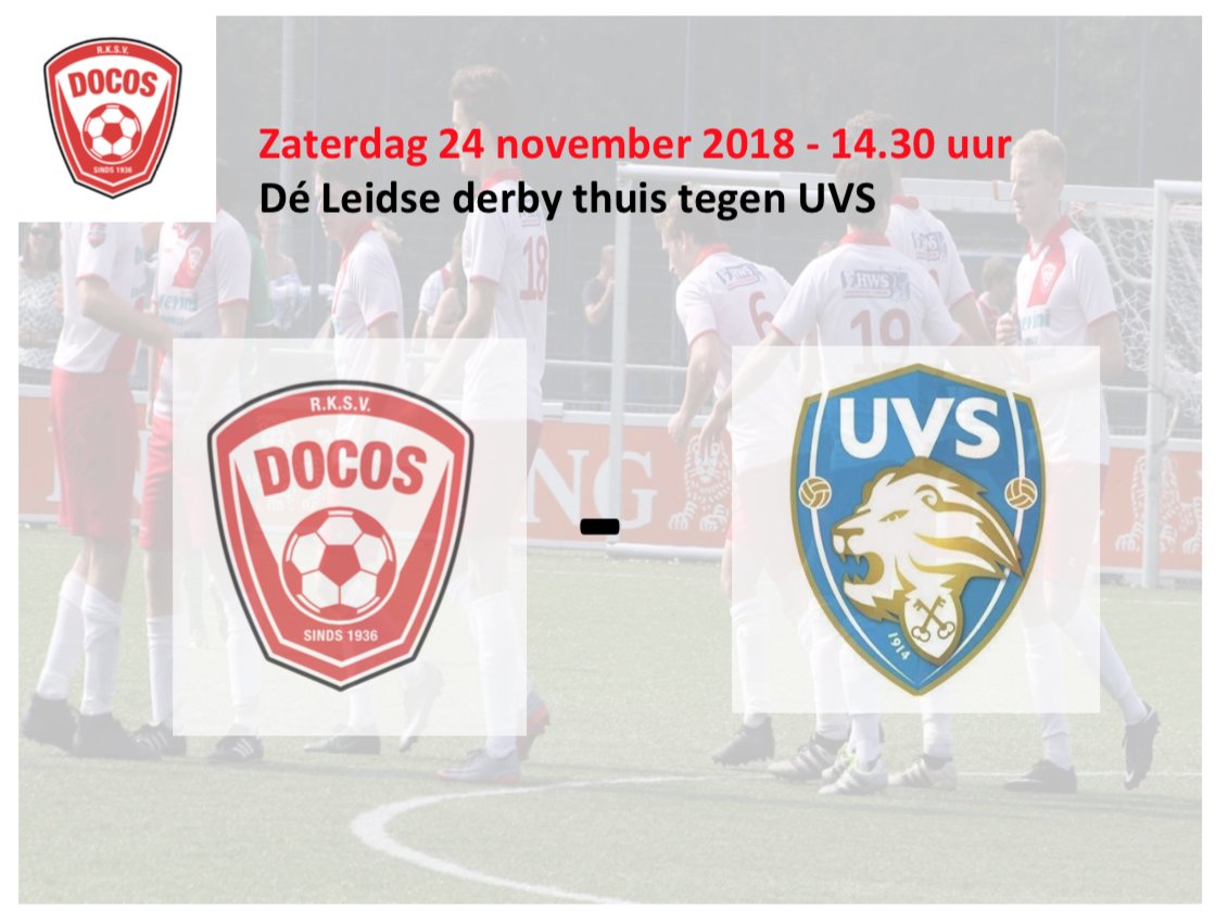 rksvDoCoS's tweet photo. De Leidse #stadsderby tussen @rksvdocos en @lvvuvs de twee grootste voetbalclubs van de sleutelstad @GemeenteLeiden zaterdag aan de Haagsche Schouwweg: https://t.co/UNt5uN7nku #DOCUVS #Derbyday https://t.co/dmSMjXu4Vw