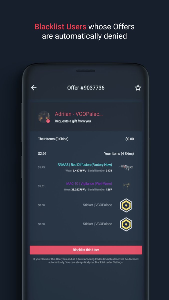 VGOPalace's tweet photo. 👑 Here we come! The V1.1.0 UPDATE of our #WAXTradeApp is now live for Google Play!

But don't be disappointed! iOS will follow in the next few days!

⚠ Make sure to write down your TwoFactor Secret on first launch!

🔗 https://t.co/gboa9iCeLX

@wax_io @opskinsgo @VGO_gg https://t.co/1MDWA9CnT6