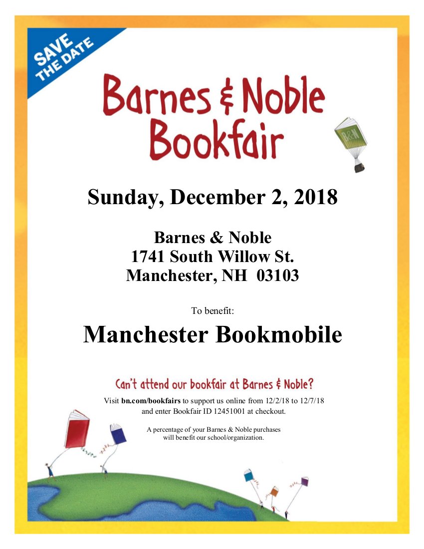 Manchester Library On Twitter Barnes Noble Bookfair Sunday