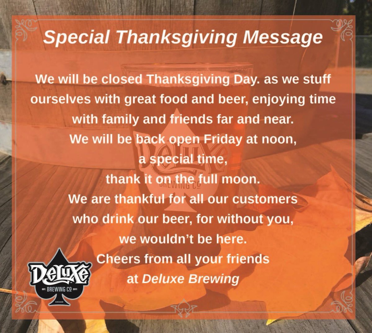 Deluxe Brewing tweet media