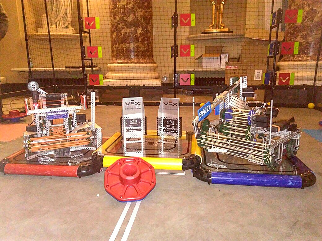 HYBRID20785A's tweet image. What a great competition @StowePhysics! Ended up as first seeded team, alliancing with 69922A and winning tournament champs! Well done to everyone who participated!🤖💪🎉
-
@ISG_News @VEXRoboticsUK @VEXRobotics #vexrobotics #VEXRoboticsUK @Vex7975F @FBS_Robotics @Greig_City