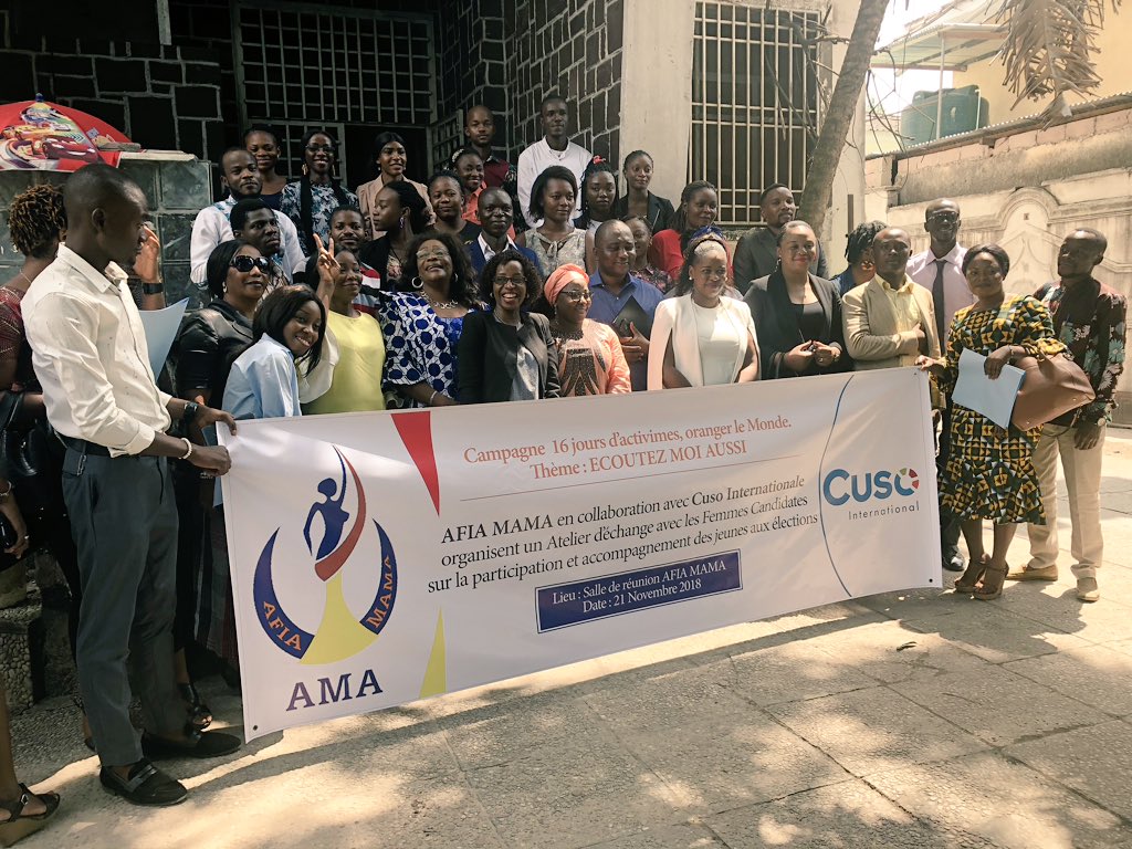 RienSlesFemmes's tweet photo. Quelques jeunes ont pris l’engagement d’accompagner les femmes candidates pendant leurs campagne électorale pour maximiser leurs chances de réussir.
#EcoutezMoiAussi
#ElectionRDC2018
@habariRDC @radiookapi @FemmesLeadeRdc @FemPoNet @AWLNetwork @BusweR @afiamama @CusoIntl @ffcrdc https://t.co/3OWXPkxG7h
