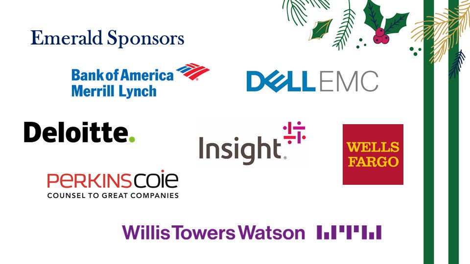 OTreesSeattle's tweet image. Thank you to our 2018 Emerald Sponsors Bank of America Merrill Lynch, @DellEMC, @DeloitteUS, @InsightEnt, @PerkinsCoieLLP, @WellsFargo and @WTWhr! It would not be possible without you! #otrees#sponsorthankyou