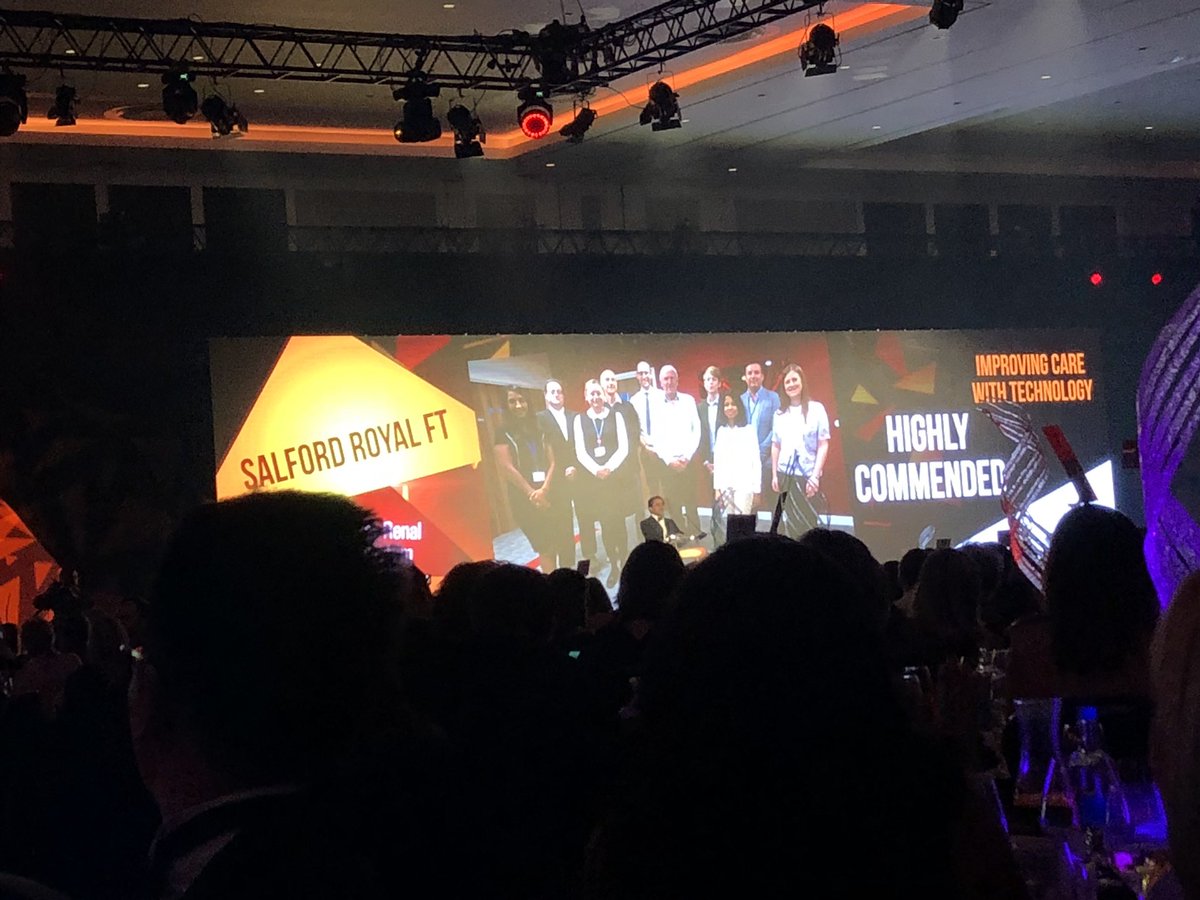 Not quite a win, but a superb result for @SalfordGDE <a href="/patient_pass/">Patient Pass</a> and @SalfordRoyalNHS at the #HSJAwards2018 😃😃😃
