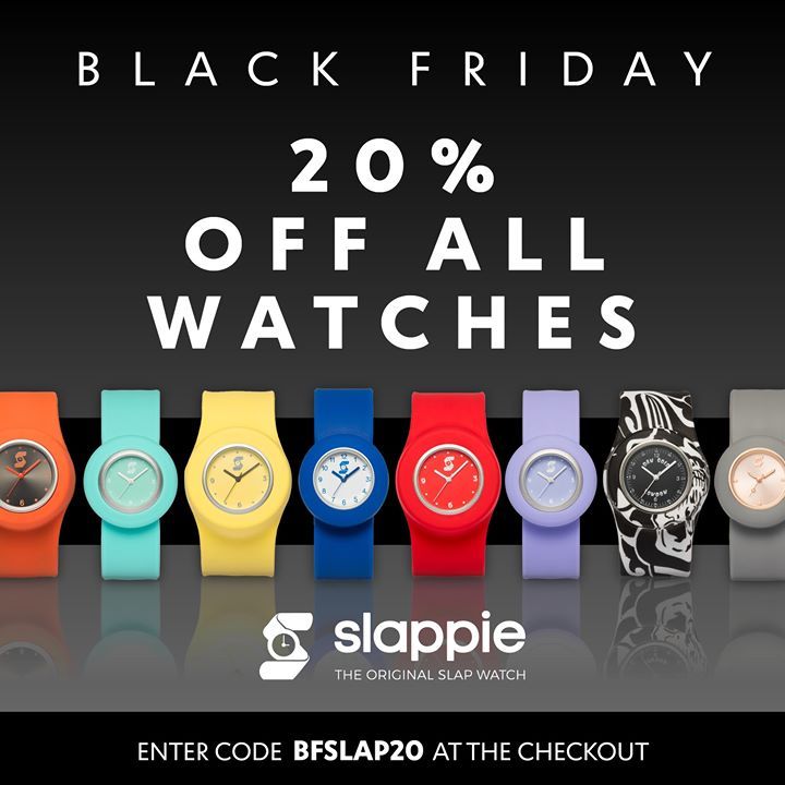 slappiewatch's tweet photo. Black Friday deal, now live! Get 20% off any watch on our site. Offer ends Sunday https://t.co/tEmZlgqXZU https://t.co/sFIntwhcSy