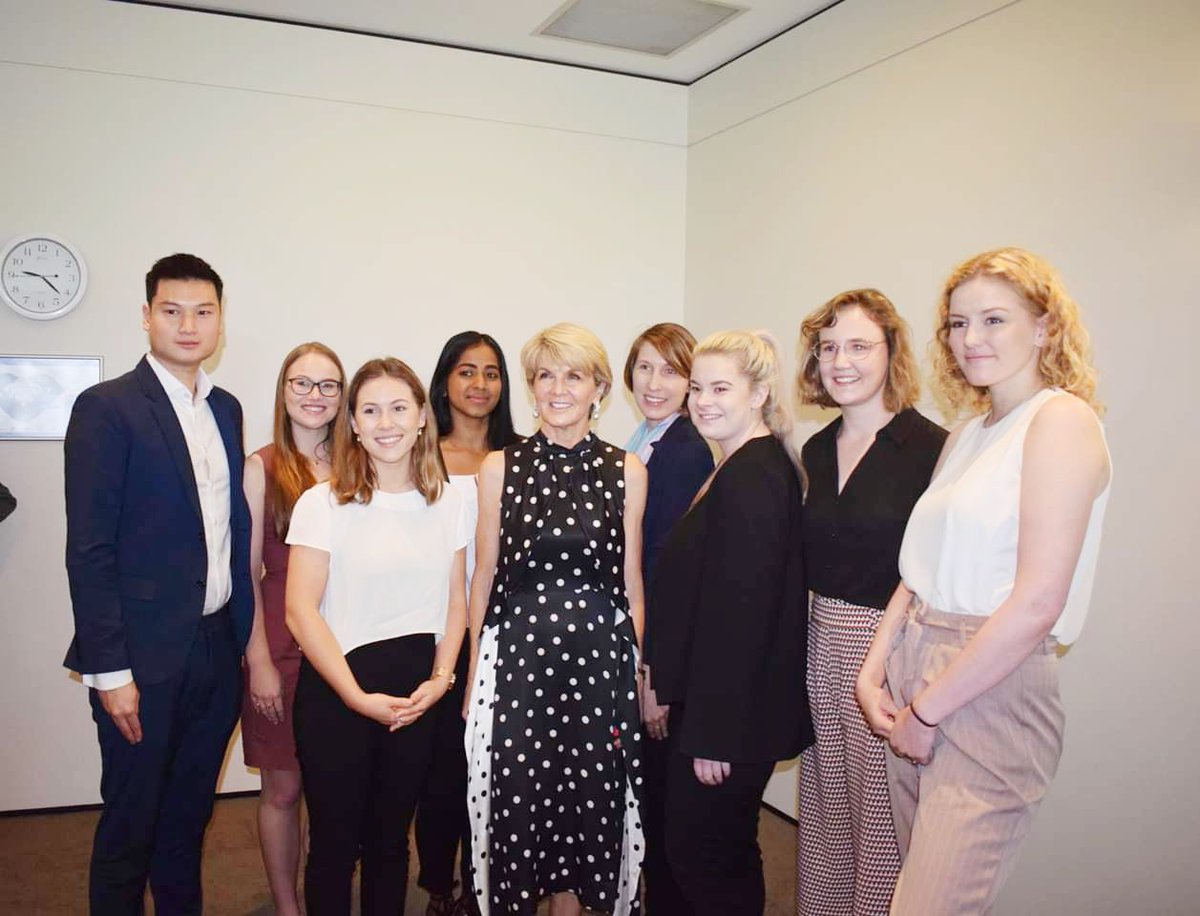 marissacw's tweet photo. Yesterday @YoungAustIntAff had the great privilege to host @JulieBishopMP for a discussion on Australian foreign policy &amp; women in international affairs.

Our thanks to Ms Bishop for engaging with Perth's young leaders &amp; @NewColomboPlan alumni #yaia #foreignpolicy #youngleaders https://t.co/W0pwKJNvCo