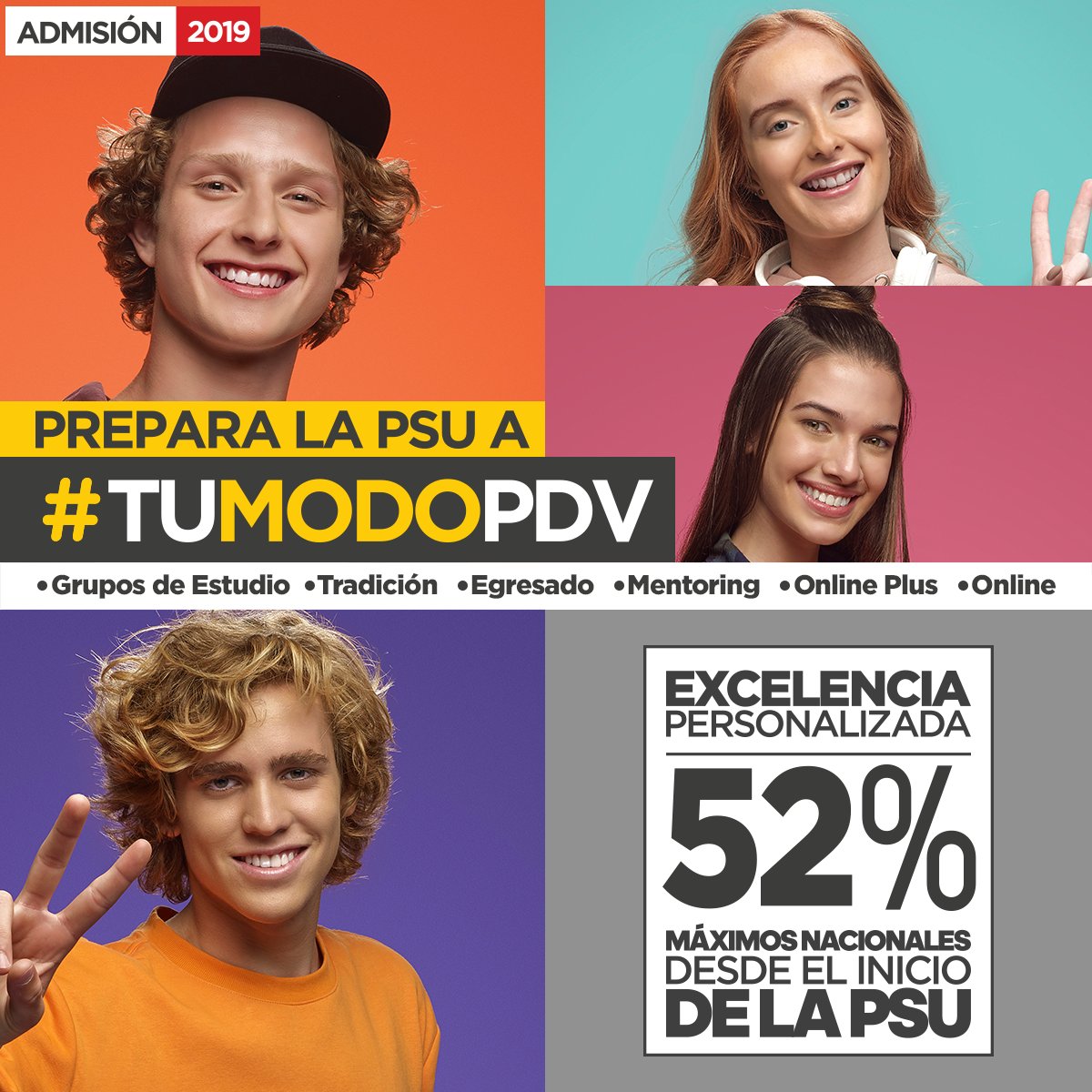preupdv's tweet photo. Este 2019 prepara la PSU a #TuModoPDV con el Preuniversitario Pedro de Valdivia. 
Inscríbete gratis en https://t.co/15Px1cXIaO y asegura una preparación pensada en ti.

#PreuPDV #TuModoPDV https://t.co/VLk2am1xqS