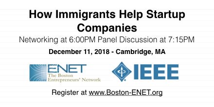 protectpassions's tweet photo. How Immigrants Help Startup Companies
Join @protectpassions on Tuesday, December 11th, 6 pm @Draper
RSVP @BostonENET https://t.co/x5k2s1eBKU
#entrepreneur #entrepreneurs #founder #founders #startups #startuplife #startupstories #inno #networking #pyplaw #immigrant #immigration https://t.co/4sE0y9DLkf