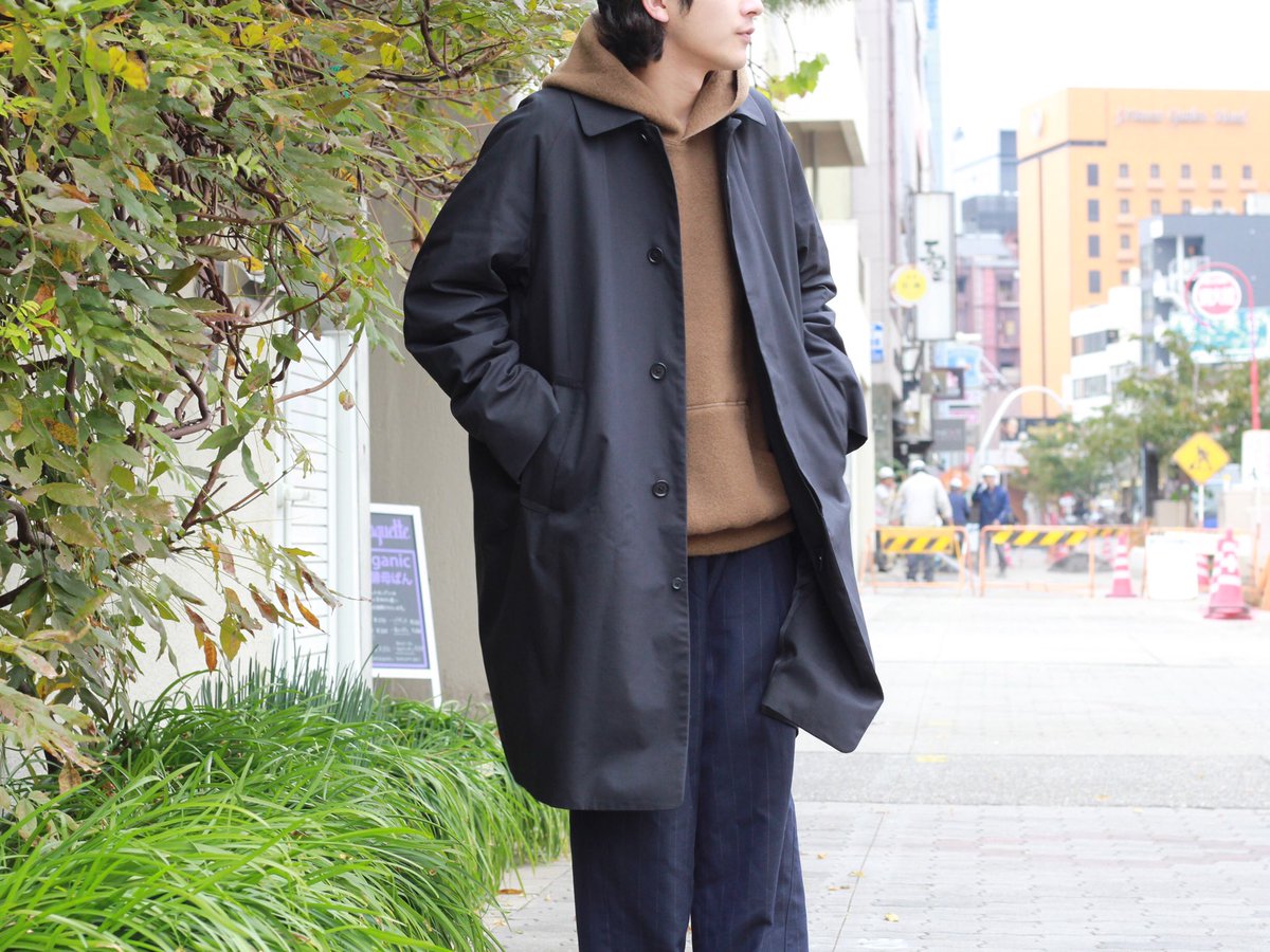 YAECA SOUTIEN COLLAR COAT STANDARD 18551 udghoshdaily.com