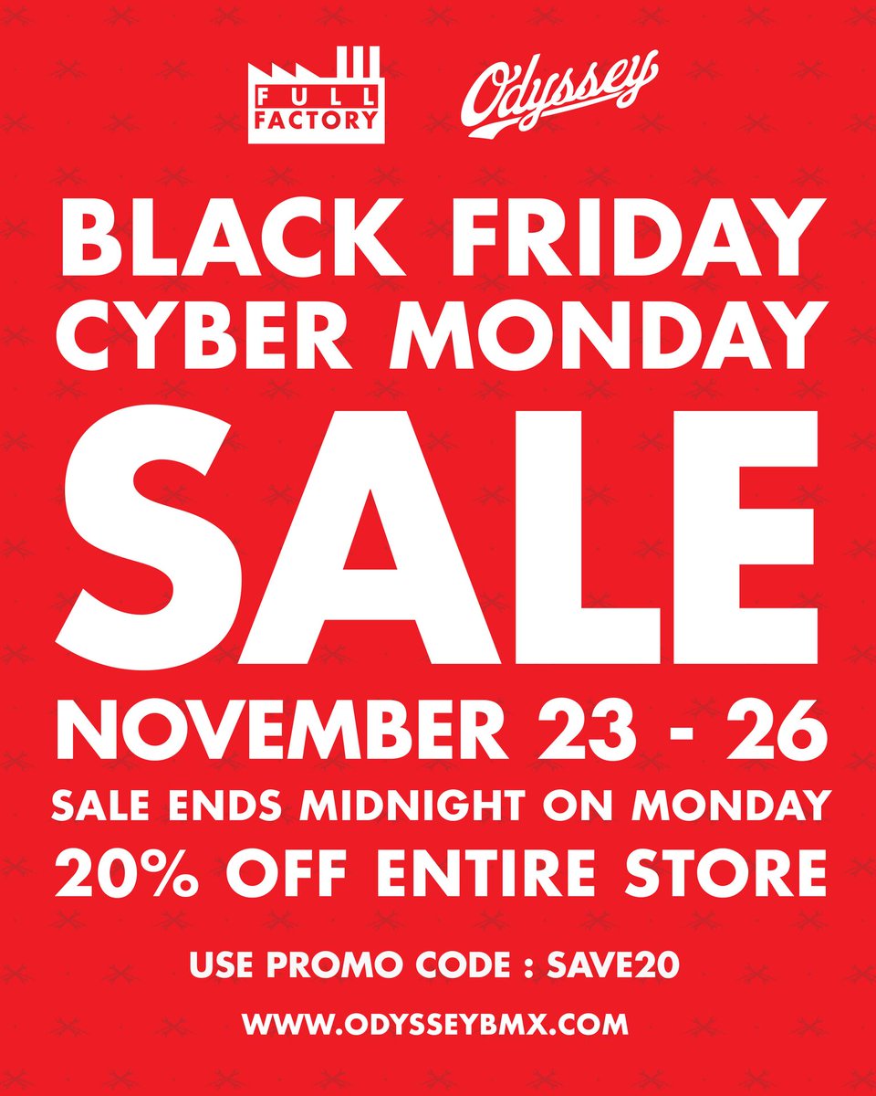 Our Black Friday/Cyber Monday Sale begins on Friday! Save 20% off the entire store by using the PROMO CODE: SAVE20  ow.ly/dxoU30mHQvZ